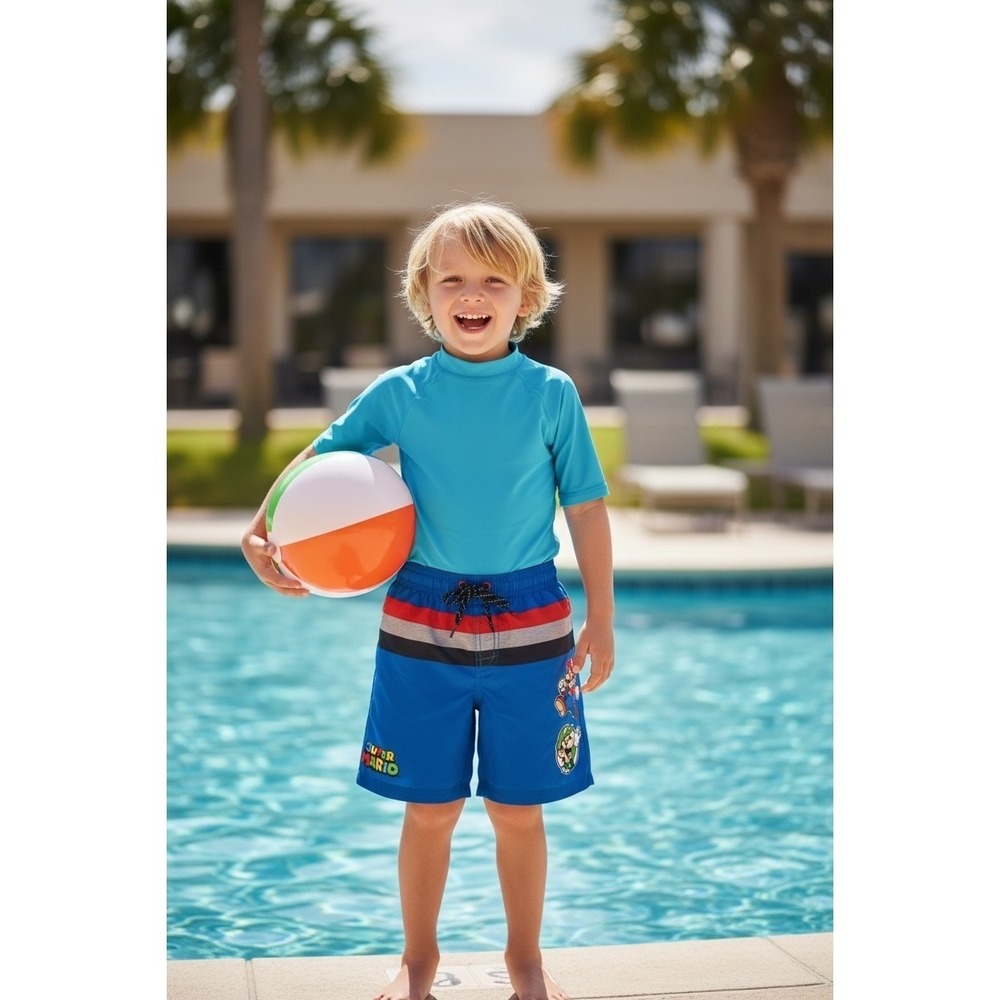 Nintendo Super Mario Kids‎ Blue Shorts